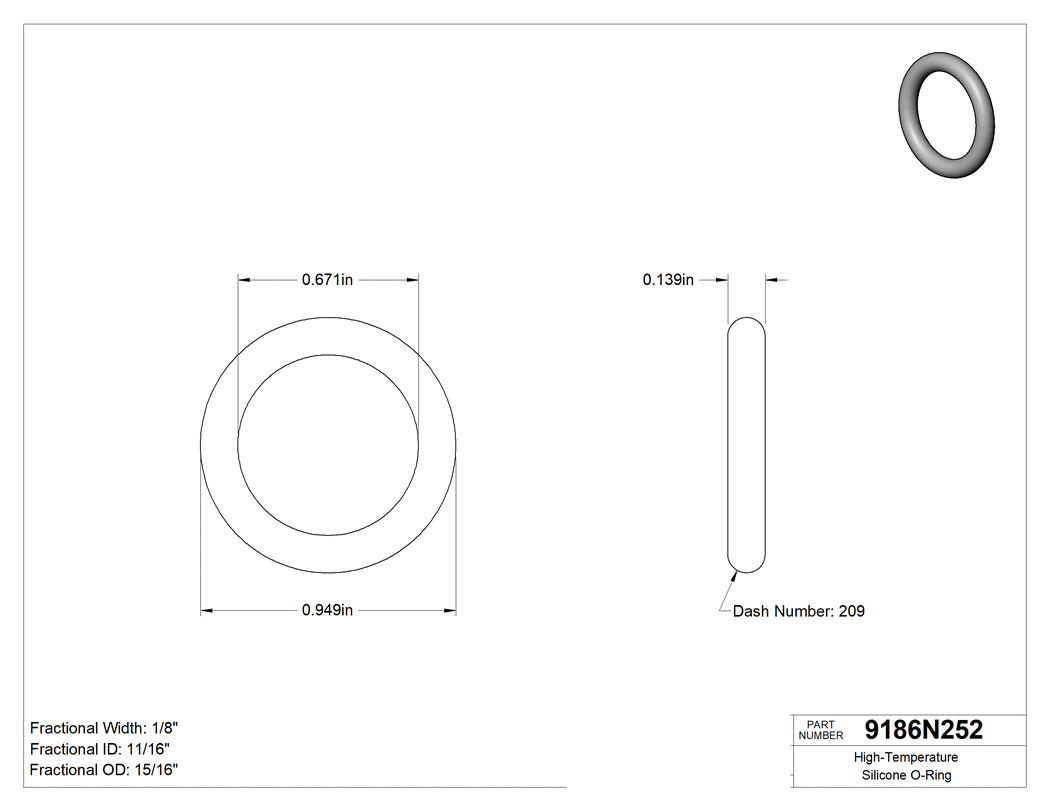Technical drawing - 9186N252